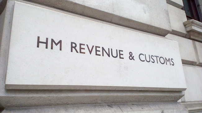 HMRC logo on Whitehall building